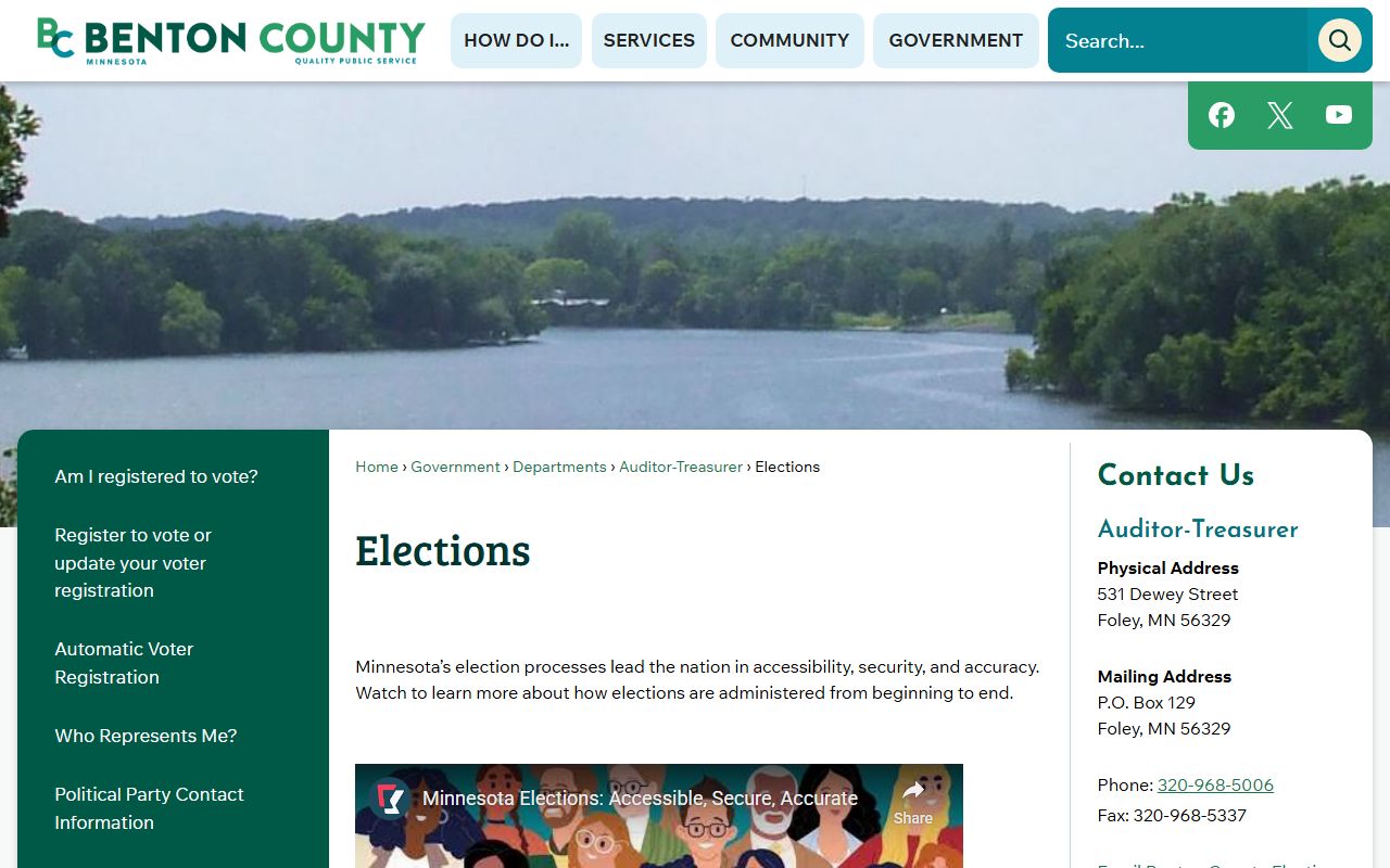 Benton County Jail 24 hour booking information page