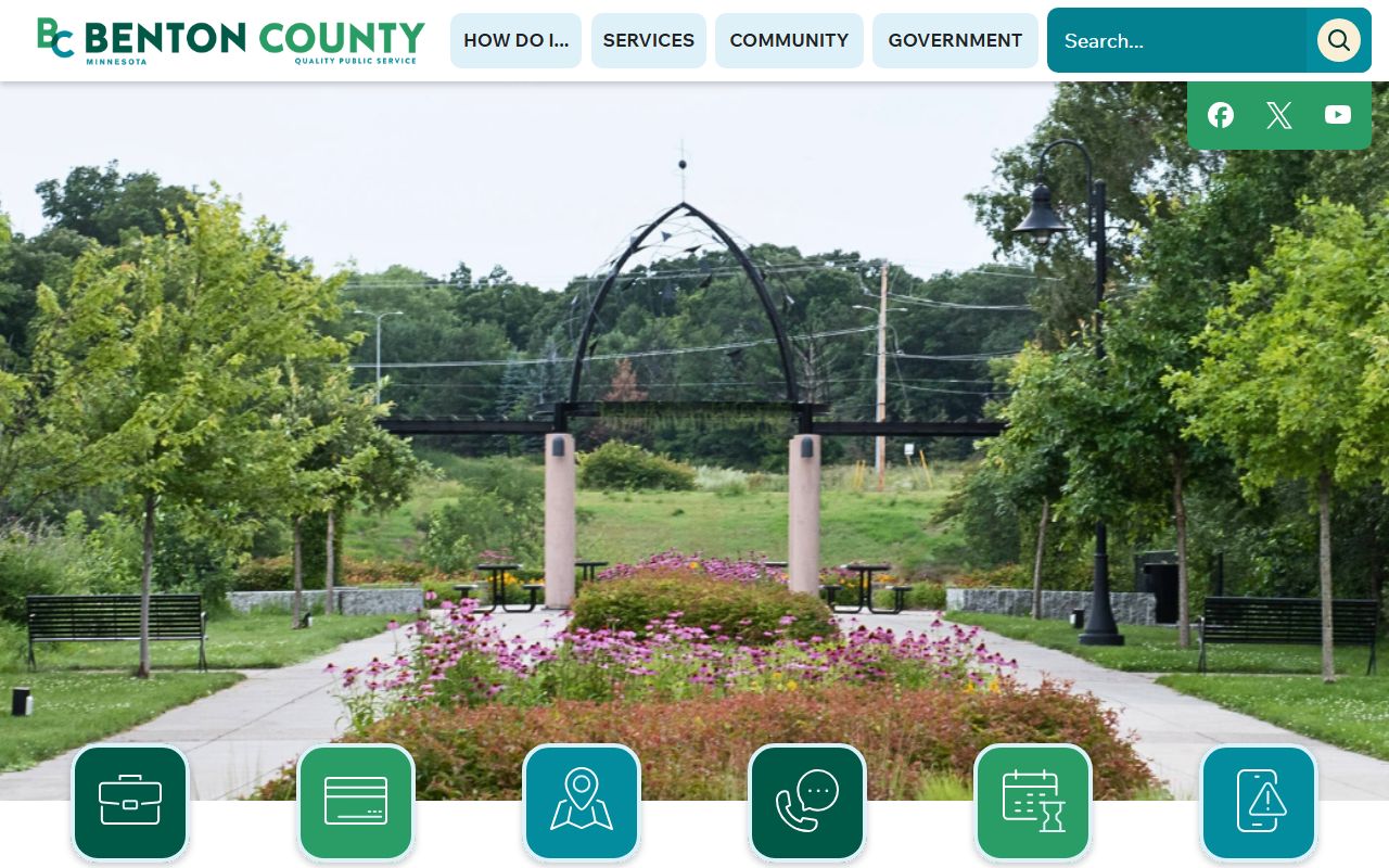 Benton County government website 24 hour booking resources