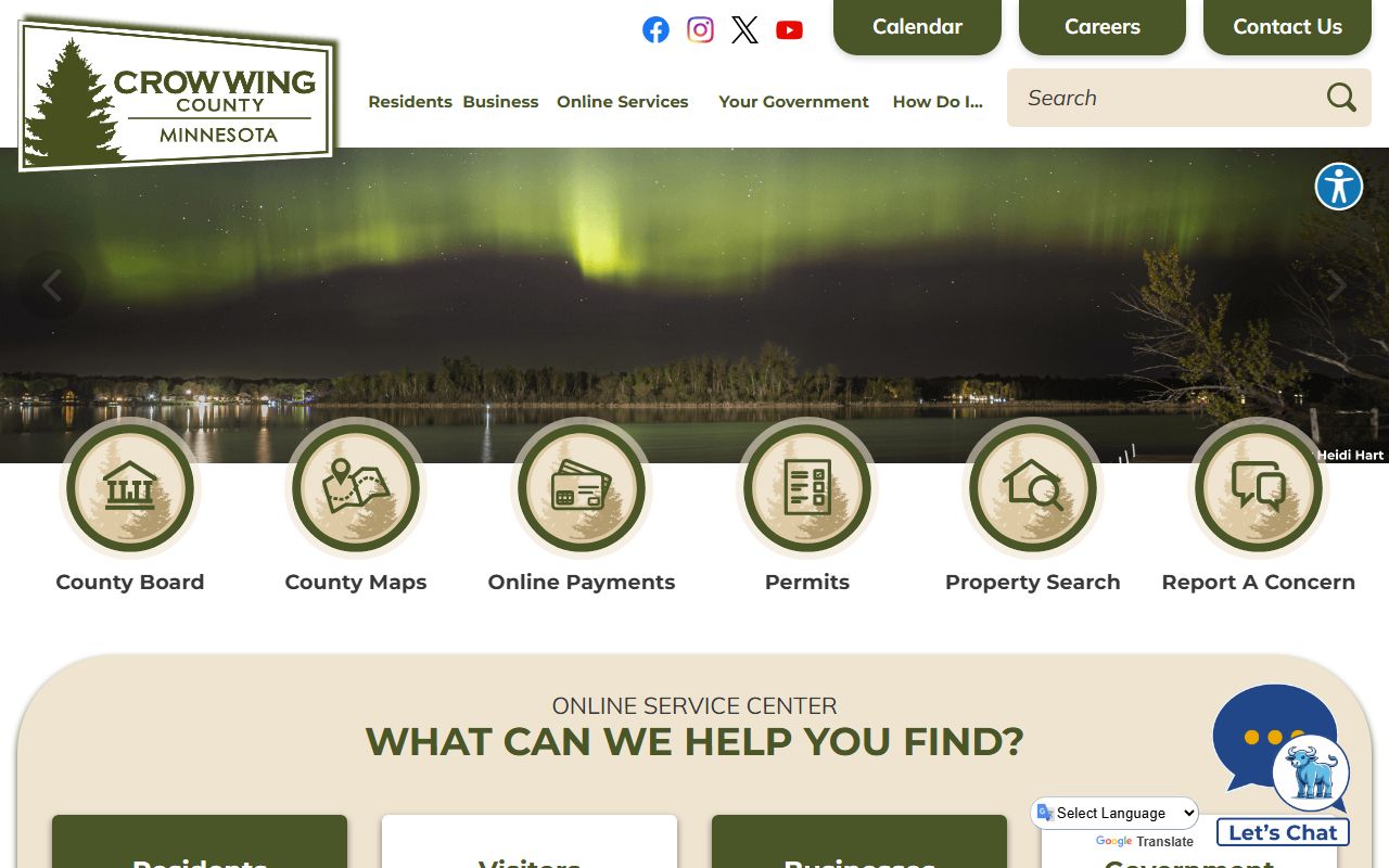 Crow Wing County website 24 hour booking resources
