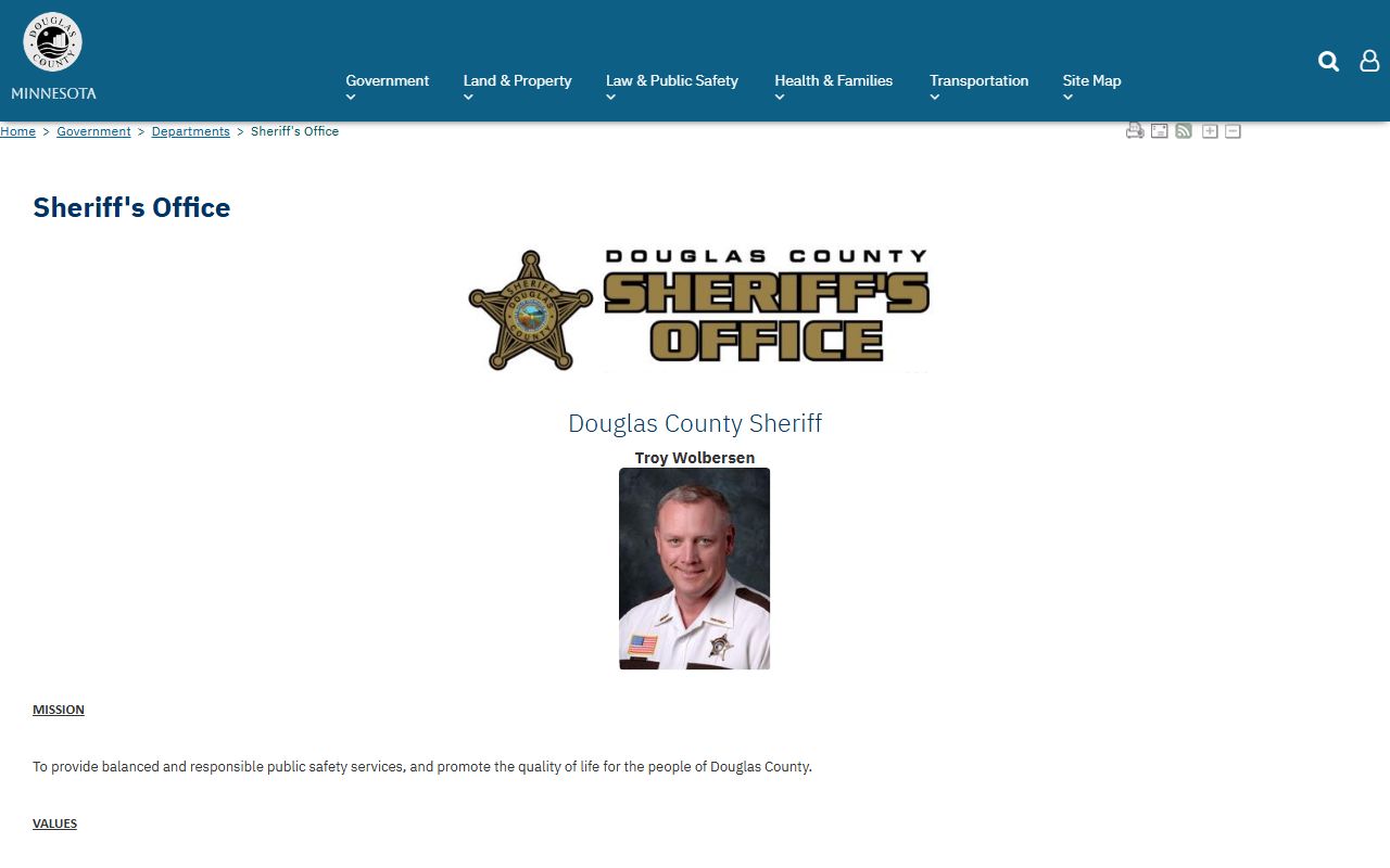 Douglas County Sheriff's Office 24 hour booking information