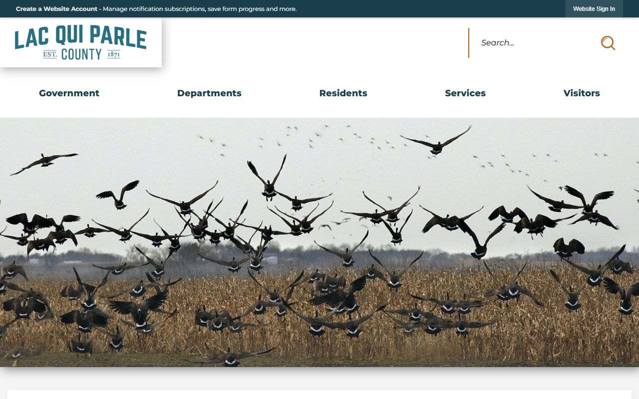 Lac qui Parle County website for 24 hour booking searches