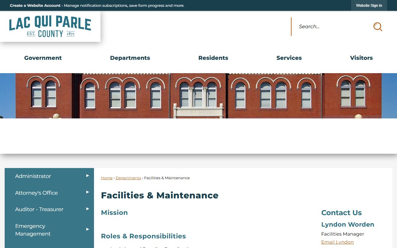 Lac qui Parle County 24 hour booking jail information