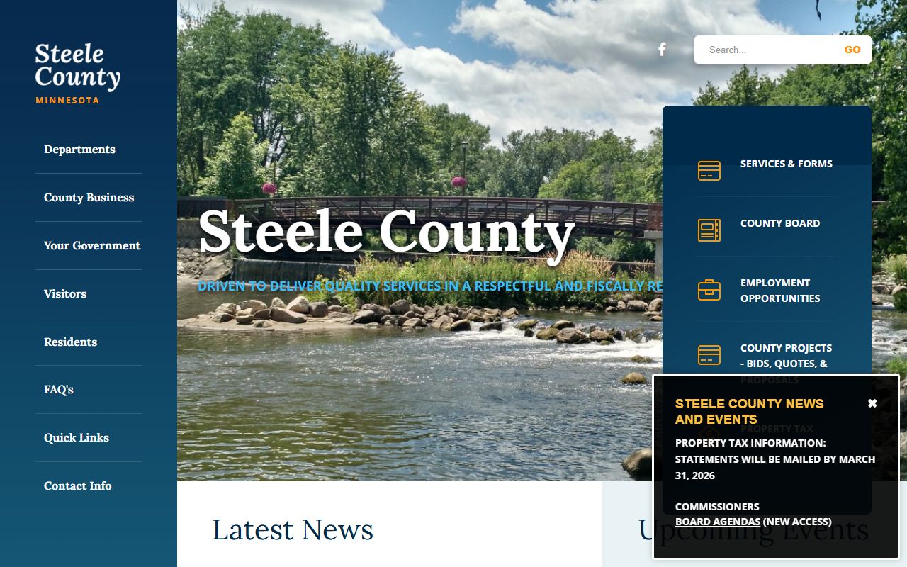 Steele County website 24 hour booking records