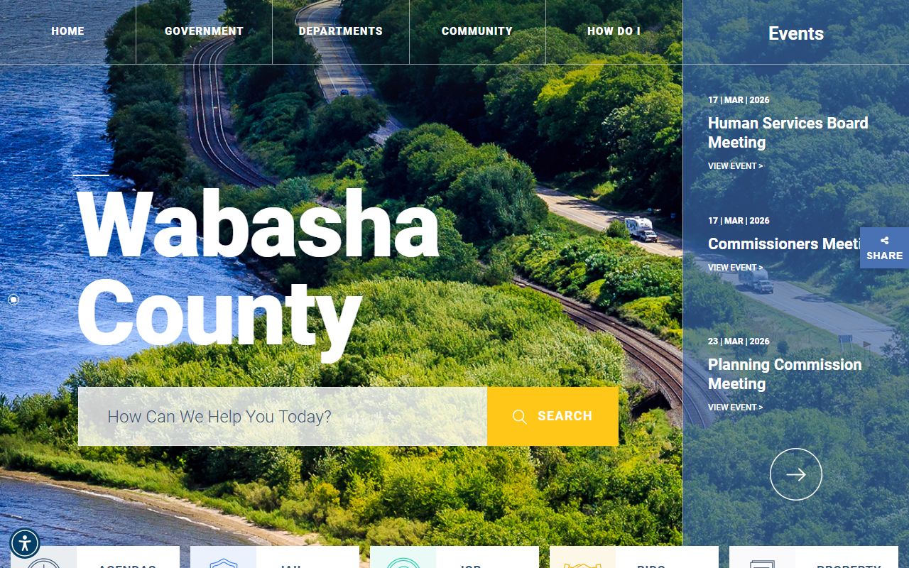 Wabasha County website 24 hour booking