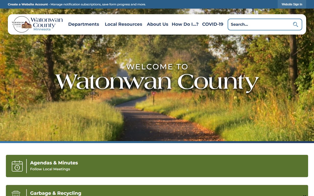 Watonwan County website 24 hour booking