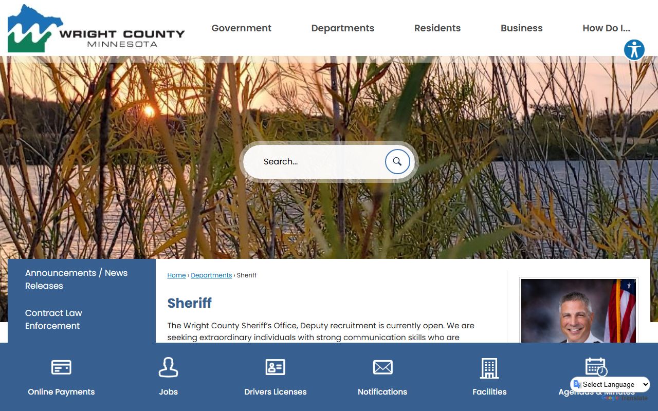 Wright County Sheriff 24 hour booking