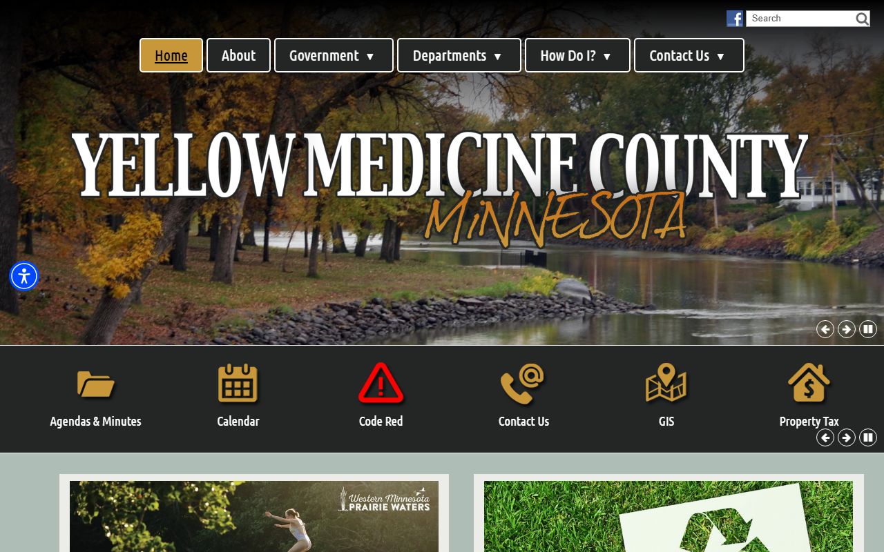 Yellow Medicine County website 24 hour booking